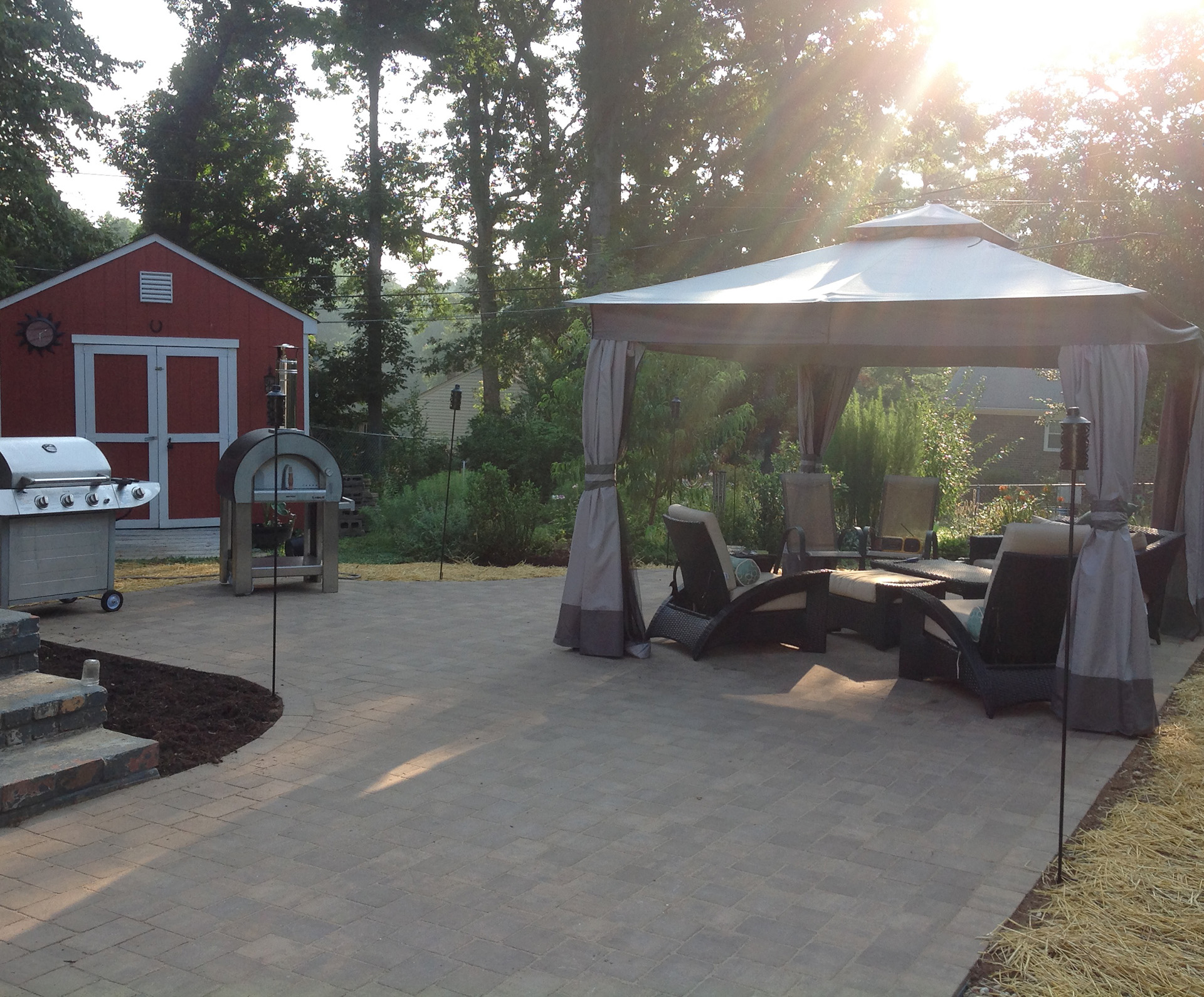 Backyard patio